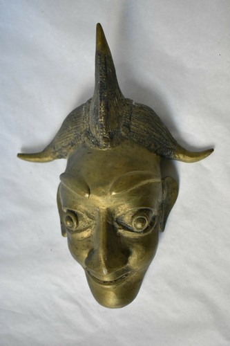 Masque africain bronze - africain,