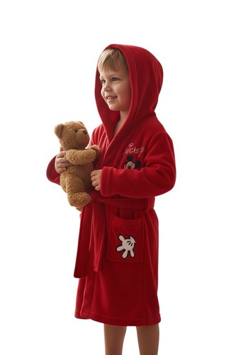 Peignoir rouge mickey chaud - chaud, et