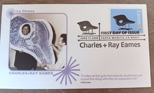 CHARLES & RAY EAMES FURNITURE LA CHAISE CHAIR  2008 FLEETWOOD CACHET FDC UNADDR