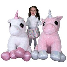 Géant Peluche Licorne Rose 95