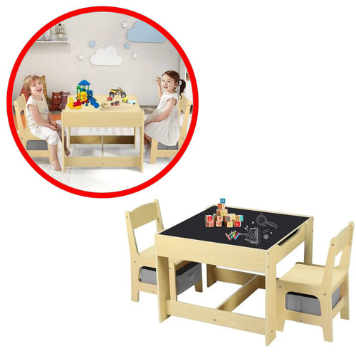 Ensemble table chaises - 2,