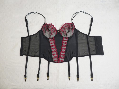 Guêpière dentelle noire - guêpière,