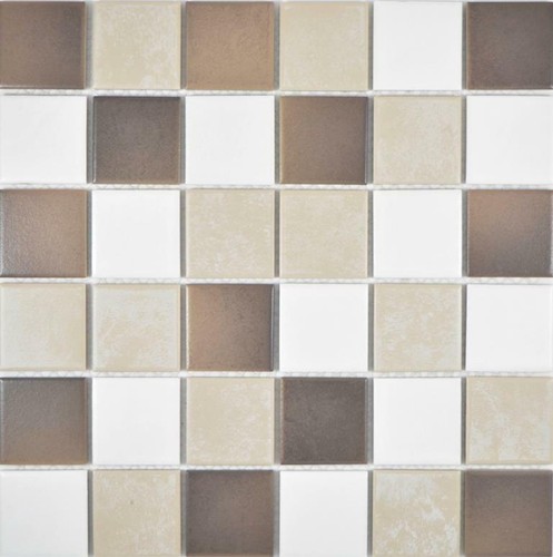 Mosaïque céramique beige - céramique,