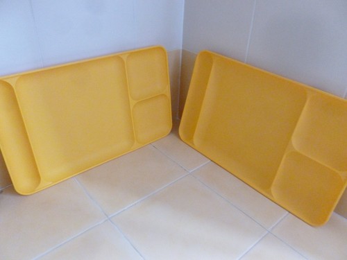 Deux plateaux repas tupperware - repas,