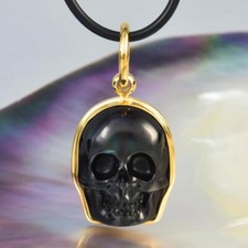 Pendentif Crâne En Or Vermeil