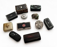 Lot boîtes anciennes - , laque