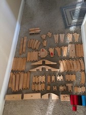 Vintage BRIO  And Thomas And Friends Wooden Track Lot