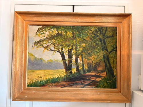 Grand tableau peinture huile - tableau,