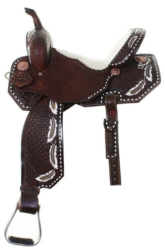 Selle cuir western baril - selle,