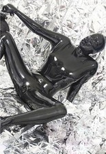  Latex Rubber Catsuit Femme Combinaison Maillots Moulants Sheath Bodysuit S-XXL