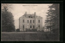 Old postcard Soizé, Le Grand Parc 
