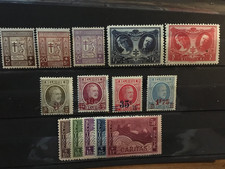 belgique 1926/27 cob 240 à 253 neuf avec et sans charnière