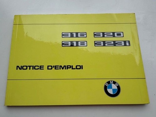Bmw e21 notice - notice, manuel