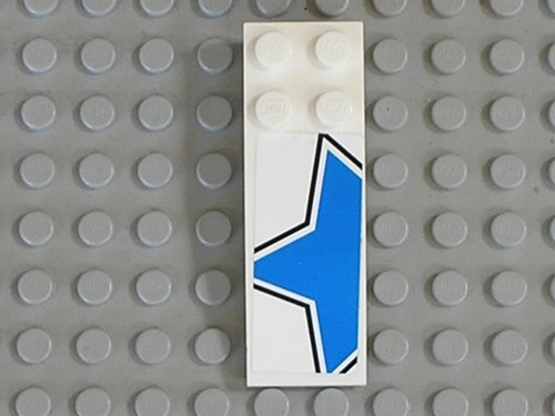 Lego white slope curved 6x2 - lego,