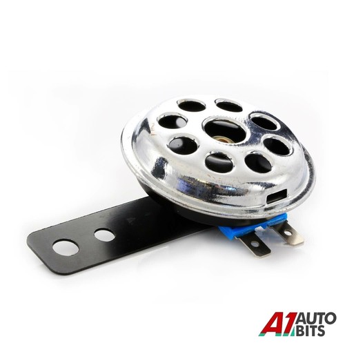 Klaxon disque 12v petit chrome - disque,