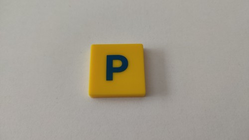 Lettre pièce détachée jeu - p,