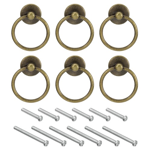 6pcs rond anneau tirettes - 6pcs,