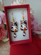 Boucles d'Oreilles Motif Chat