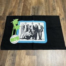 Vintage Beverly Hills 90210 Pillow Case Black VTG Rare Double Sided