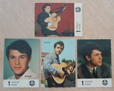 4 x SALVATORE ADAMO Publistar 196 Italian Singer Biscuits French Card