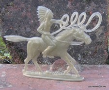 ECO ADVERTISING FIGURE - THE CONQUEST OF THE WEST / INDIAN RIDER WITH LASSO