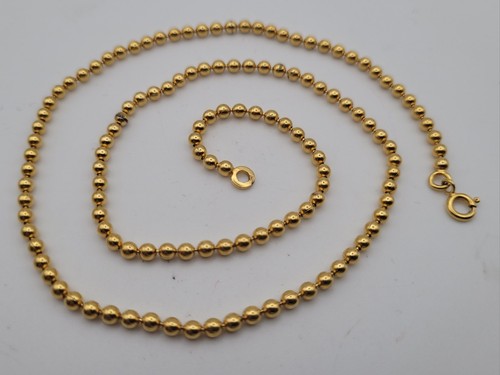 Collier chaîne boules plaqué - collier,