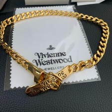 Vivienne Westwood Choker Necklace Gold Mint