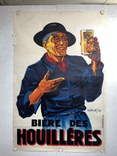 Rare affiche ancienne - , bière