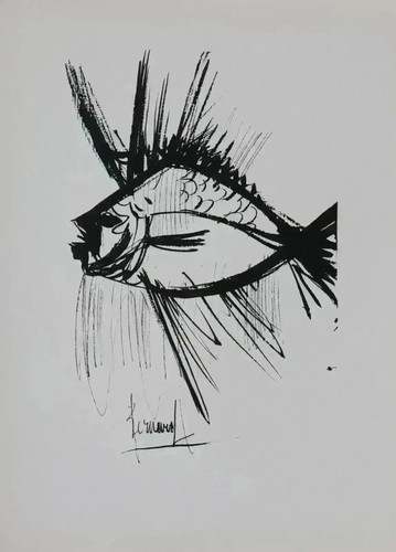 Bernard buffet le poisson - buffet, :