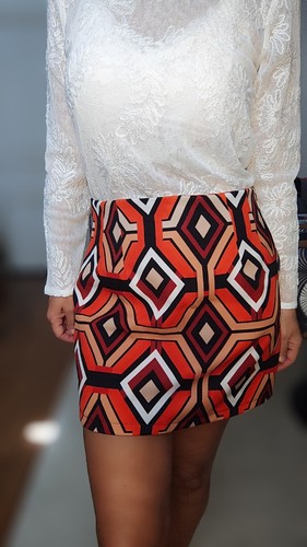 Jupe mini imprimé - , style