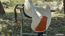 Selle artisanale en cuir, Mixte Vaquera Gomez en très bon état.