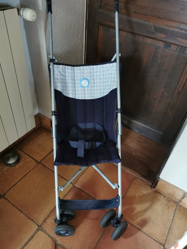 Poussette canne babidéal bleu - canne,