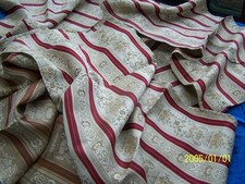 Five Antique Silk Fabric Coupons with Red Liteaux. 19th century.  Ref n°15