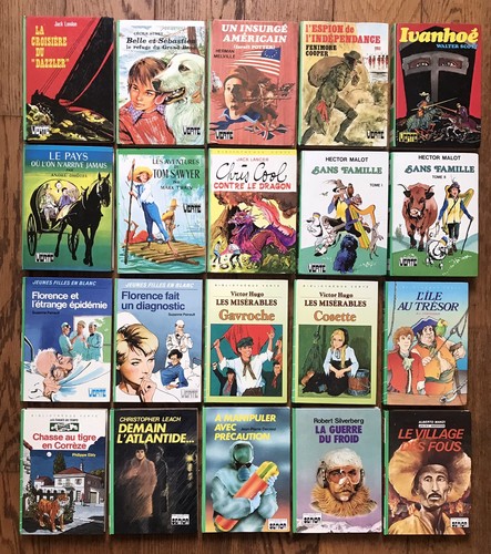 Lot livres bibliothèque - 20,