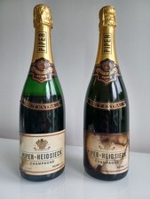 Lot de 2 bouteilles de collection - Champagne PIPER - HEIDSIECK - Brut Extra