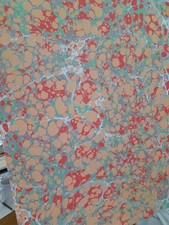 Papier marbré à la cuve de