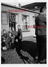 Soldats Avec Moto NSU 601 Caserne Erfurt Thuringe