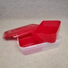 Lock N Lock Nestable Storage Divider Set 4 Compartments Red New