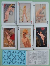 52 Erotic Card Set - NUDE WOMAN - Naked Women - + 2 JOKERS - 1970-80'