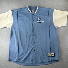 Hardwood Classic Majestic Lakers Warm up Jacket Shirt Snap  Jersey Sz XL