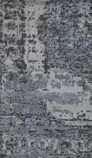 Tapis Vintage Gris En Bambou