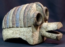 AA Art Africain masque ancien Mumuye Nigéria 29cm pigmentation originalité déco 