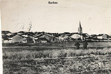 16369 AK CPA Village Champ Église Soldats Barbas L'Église Vers 1915