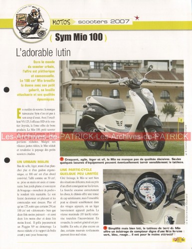 Sym mio 100 - sym,