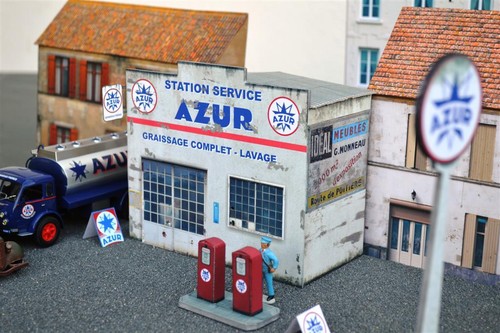 Garage azur kit papier - garage,