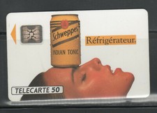 TECARD 50 - SCHWEPPES - REFRIGERATOR - YEAR 1992 - LUXURY.... Drink