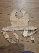 Bavoir ancien bébé dentelle