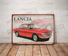 Plaque métal vintage lancia