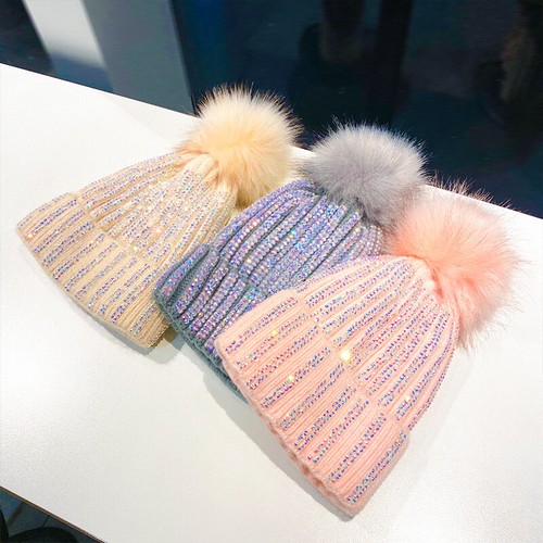 Bonnet côtelé tricot - bonnet, en