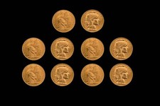 20 F - Lot De 10 Pièces 20F